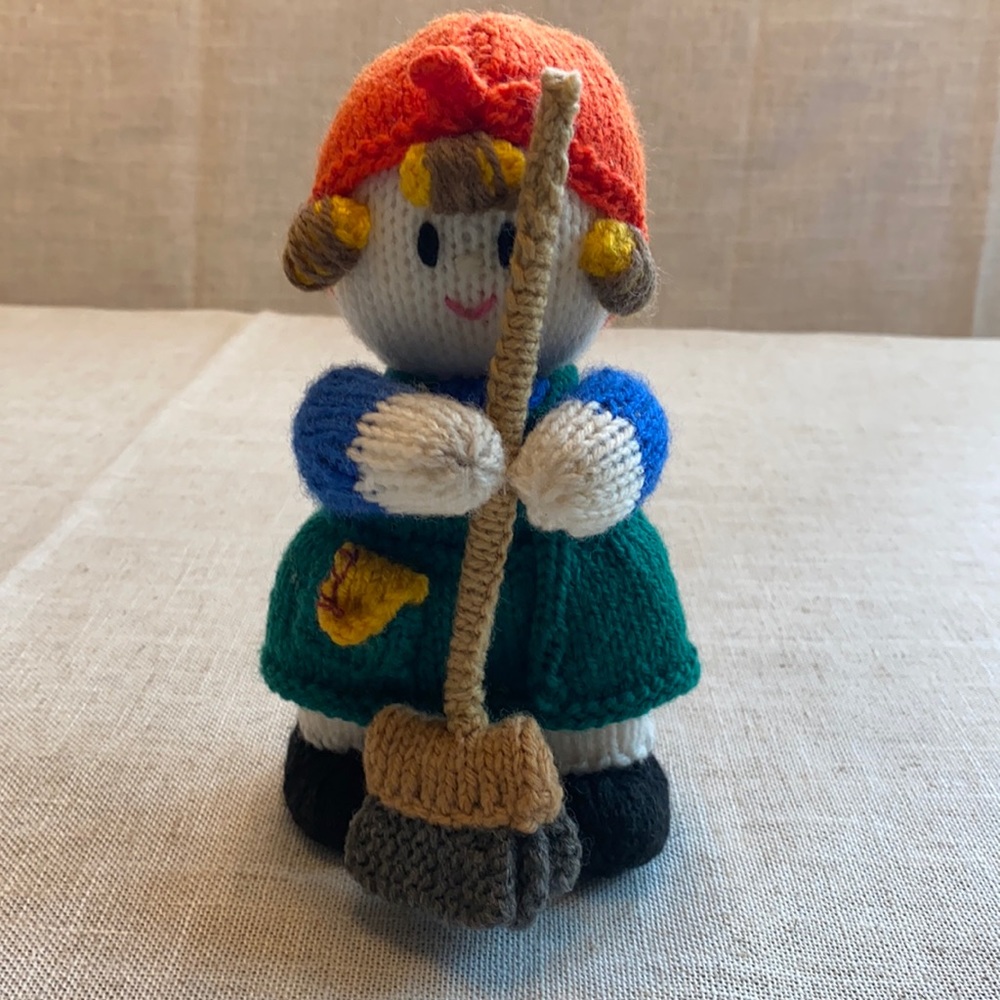 Amigurumi hand Crocheted doll.